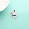 Grande Venda Liquidação Broche Desenho Animado Sanrio Baleia Estrela do Mar Vida Marinha Fofo Bicho de Pelúcia Pin Decoração
