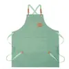 Nuevo Delantal de Lona Impermeable a Prueba de Aceite para Cocina Casera Cocinar Hornear Jardinería Alta Apariencia Delantal de Trabajo Transfronterizo