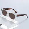 Gafas de sol de moda con montura cuadrada para hombre 2026, Gafas de sol con montura grande y estampado de leopardo UV para mujer, Mayorista Transfronterizo de Tendencia