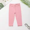 Pantalones Casuales de Verano para Niñas, Leggings Acampanados Versátiles de Color Sólido, Estilo Coreano de Moda