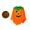 Disfraces de cosplay para fiesta de Halloween para adultos y niños, capa de calabaza, chal de calabaza, sombrero de calabaza, diadema