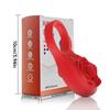 Anillo vibrador pequeño de silicona con control inalámbrico por aplicación para adultos, con forma de rosa, para hombres.
