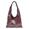 Bolsa Tote Feminina Nova Tendência Estilo Europeu e Americano 2025 Grande Capacidade Simples Casual Texturizada de Ombro Único Sob o Braço