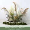 Planta grande decoración suave flores y plantas de jardín decoración hotel restaurante rincón conjunto de jardín pila de hierba de junco simulación
