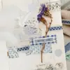 Cinta troquelada Yanji PET, Serie de Colores Tejidos, Aspecto de Tela Mate, Pegatinas Reutilizables para Decoración de Diarios DIY, 6 Diseños