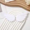 Asas de Anjo Pena Branca Asas em Forma de Andorinha Bolsa para Joias Decoração Asas de Pelúcia Decoração de Sapatos e Meias Acessórios de Asas