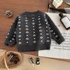 Suéter Estilo Coreano para Niños y Niñas Primavera Nuevo Suéter Casual para Niños Combinable con Todo Elegante Bebé Jacquard Top de Moda