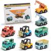 Juguete para niños 1:64 mini vehículos de ingeniería coloridos de aleación de retroceso modelo de construcción equipo de coches de ingeniería Juguete