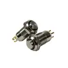 Botón Pulsador Metálico de 8 mm con Luz, Auto-Bloqueante, Auto-Restaurable, Interruptor Impermeable, Interruptor de Botón de Arranque de Alimentación de Alta Corriente