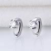 Pinduoduo Taobao Angel Kiss Pendientes de Moda Joyería Artística para Orejas Simples para Mujer Plateados ebay Pendientes para Damas