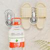 Estante para pantuflas de baño con patrón glaciar, gancho de drenaje sin perforaciones, estante para pantuflas montado en la pared, estante de almacenamiento, artefacto para guardar zapatos