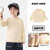 Camiseta Base de Manga Larga para Niños Europeos Otoño/Invierno 2026 Nuevo Estilo Tops para Niños Medianos y Grandes Ropa Infantil Ropa de Invierno para Niños Moderna