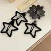 Pacote com 3 Presilhas de Cabelo Estrela Coloridas Foscas Grandes para Meninas Fofas, para Traseira da Cabeça e Franja
