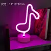Lâmpada de Mesa para Modelagem LED Neon Transfronteiriça Lâmpada de Atmosfera Celebridade da Internet Decoração de Quarto para Festas de Natal Lanterna