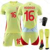 2024 España visitante 17 Nico fútbol uniforme traje camiseta No. 7 Morata 19 Yamal 10 Olmo