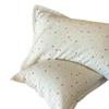Fronha Jacquard Tingida em Fio de Algodão Floral de Quatro Camadas Amiga da Pele Macia Fronha de Peça Única Bolinhas Casa Atacado