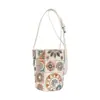 Bolsa de Tela Bordada de Alta Gama Transfronteriza 2026 Nueva Primavera para Mujer, Bolso Cruzado de Hombro Magnético Versátil de Moda, Elegante