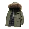 2025 Novo Padrão Nacional 90 Veludo Masculino Inverno Novo Macacão Parka Moda Casal Com Capuz Espessado Removível Jaqueta de Penas