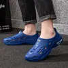 Zuecos Huecos Transpirables para Hombre, Sandalias Deslizables de Suela Blanda Antideslizantes, Fabricante de Zapatos para Pesca al Aire Libre y Vadeo