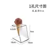 Soporte Transparente de Acrílico para Cono de Helado Soporte para Colocar Conos Crujientes Palomitas Soporte para Helados