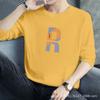 Vendas Diretas de Fábrica Camisetas Masculinas de Manga Longa para Primavera e Outono Estilo Coreano Trbottomyy Camisas Básicas Casuais Tops de Gola Redonda Exportação