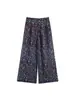 Comércio Exterior Atacado Verão 2026 Novo Estilo Elegante e Fashionável Poá Sem Mangas Gola Swing Top e Calça Longa de Perna Larga Conjunto de Duas Peças