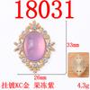 Suministro directo de fábrica diamante cuatro lados transparente serie jelly plato de flores hebilla de diamante accesorios de joyería bolsa para dedos accesorios de aleación