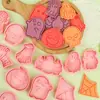 Molde para Galletas 3D Serie de Halloween Molde Realista para Estampar Galletas y Fondant con Diseño de Prensa Tridimensional Herramienta para Hornear