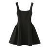 2025 Novo Estilo Pure Desire Sexy Gola Quadrada Vestido Sem Mangas Slim-fit Slimming A-line Slip Saia Pequena Saia