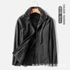 Forro polar de doble cara Forro polar Forro polar Forro polar para mujer Otoño e Invierno Forrado de vellón Engrosado Cálido Forro polar de coral Chaqueta para hombre con capucha Cortavientos