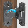 Pestillo de Puerta Cerrojo Cerradura de Puerta Corredera Cerradura de Puerta de Empujar-Tirar Hebilla Pestillo Fijo Sin Perforación Pasador de Puerta Simple Gadget de Puerta Antirrobo