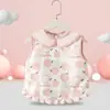 Bata para niños babero de alimentación para bebé estilo chaleco ropa protectora impermeable para niños y niñas delantal anti-suciedad bolsillo para arroz para bebé