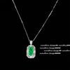 Nika ice Safira retangular geométrico anel designer banhado a ouro 18K Caibao zircon brincos conjunto Medieval