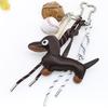 Nuevo Llavero de Dibujos Animados Personalizado Colgante para Bolso Serie Miu Forma de Animal Dachshund Decoración Colgante para Bolso al por Mayor