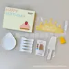 Set de Tenedor Cuchillo Plato Desechables para Pastel Envío Envuelto en Película Caja de Regalo para Fiesta de Cumpleaños Juego de Cinco Piezas Vajilla para Mesa de Pastel
