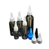Venta al por mayor de fábrica botella transparente de 100 ml con punta botella de aceite esencial botella de plástico de extrusión botella gotero medicina líquida extrusión sub-botella