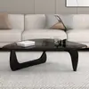 Mesa de centro de cristal para casas pequeñas, moderna minimalista, lujo ligero, mesa pequeña minimalista, mesa de centro creativa de moda para sala de estar