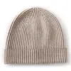 Gorro de cachemira para hombre y mujer, adecuado para otoño e invierno, gorro de cachemira tejido grueso y versátil, gorro de punto, gorro holgado, gorro para protección de orejas en clima frío
