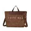 Bolsa tote estilosa de grande capacidade, novo tecido de veludo cotelê, bolsa de ombro casual versátil, bolsa tote chique para o dia a dia para mulheres