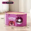 Nido Personalizado de Fresa y Panda, Nido Integrado para Dormir Gatos, Casa Cerrada de Fieltro para Gatos de Invierno, Suministros para Mascotas