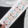 Arte de Uñas Transfronterizo Estilo Francés Inspirado en Hepburn Encaje Lunares para Uñas Lazo 3D Mariquita Forma de Gota de Agua Pegatinas para Uñas