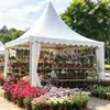 Carpa a dos aguas estilo europeo para eventos al aire libre, ferias comerciales, exposiciones, publicidad, carpa blanca de cuatro patas para reuniones y campamentos