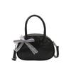 Bolsa de Mão Cor Sólida Estilo Coreano para Mulheres 2025 Nova Moda Versátil Texturizada Bolsa Almofada Tendência Casual Bolsa Transversal Acessório