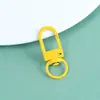 Llavero de Aleación Coloreada con Pintura Horneada Hebilla de Puerta Hecho a Mano DIY Accesorios de Cuentas Perler Bolsa de Material Colgante de Hebilla Giratoria Mayoreo