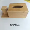 Caja de Pañuelos de Mesa para Restaurante de Hotel con Logo Grabado, Caja de Almacenamiento de Servilletas, Caja de Pañuelos Simple de Bambú