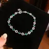 Pulsera de flor redonda con cierre de circonita, lujo ligero, alta gama, pulsera exquisita con un diseño elegante, versátil y a la moda, venta al por mayor