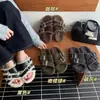 [] Zapatillas de felpa con suela gruesa de cuero esmerilado y pelo de lana para mujer, calzado de exterior 26 Otoño/Invierno, zapatillas de algodón retro sin cordones