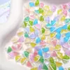 Novas e populares decorações de unhas mini guarda-chuva imitação poá, transparentes e delicadas, perfeitas para pontas de unhas, atacado de resina para fins decorativos