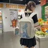 Bolsa Ita Estilo Anime Transparente Diaria para Mujer 2026 Mochila Estudiantil Mochila Casual Versátil para Estudiantes Universitarias