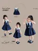 Vestido de Policía Conejito para Niña Verano 2026 Nuevo Vestido de Princesa Estilo Academia Infantil Vestido Elegante Flor en Brote para Bebé